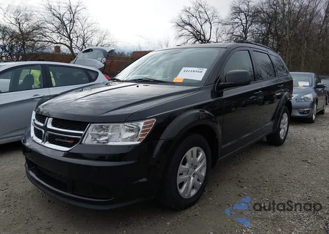 2017 Dodge Journey Se из США, поврежденный, VIN 3C4PDCAB3HT697599